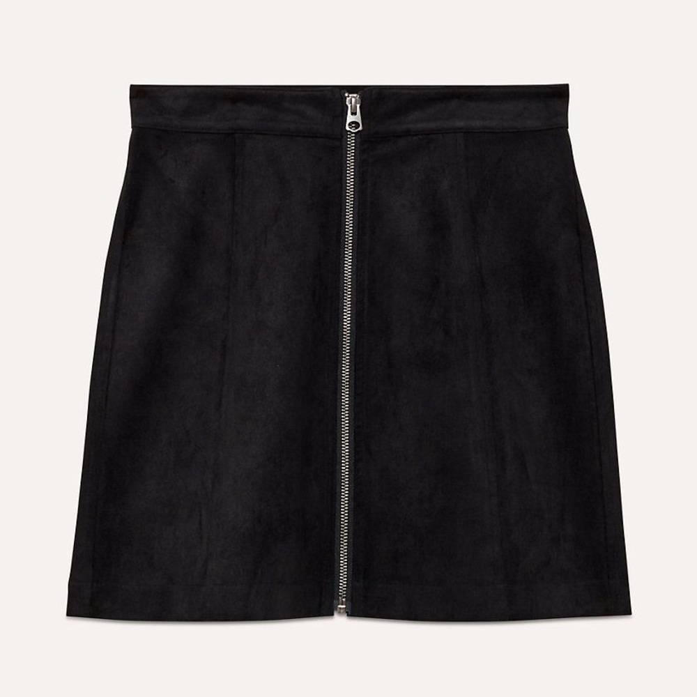 HOST PICK - Wilfred Suede Zip Up Mini Skirt
